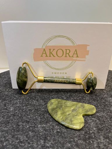 Akora-Natural Jade Massager Set-Grön