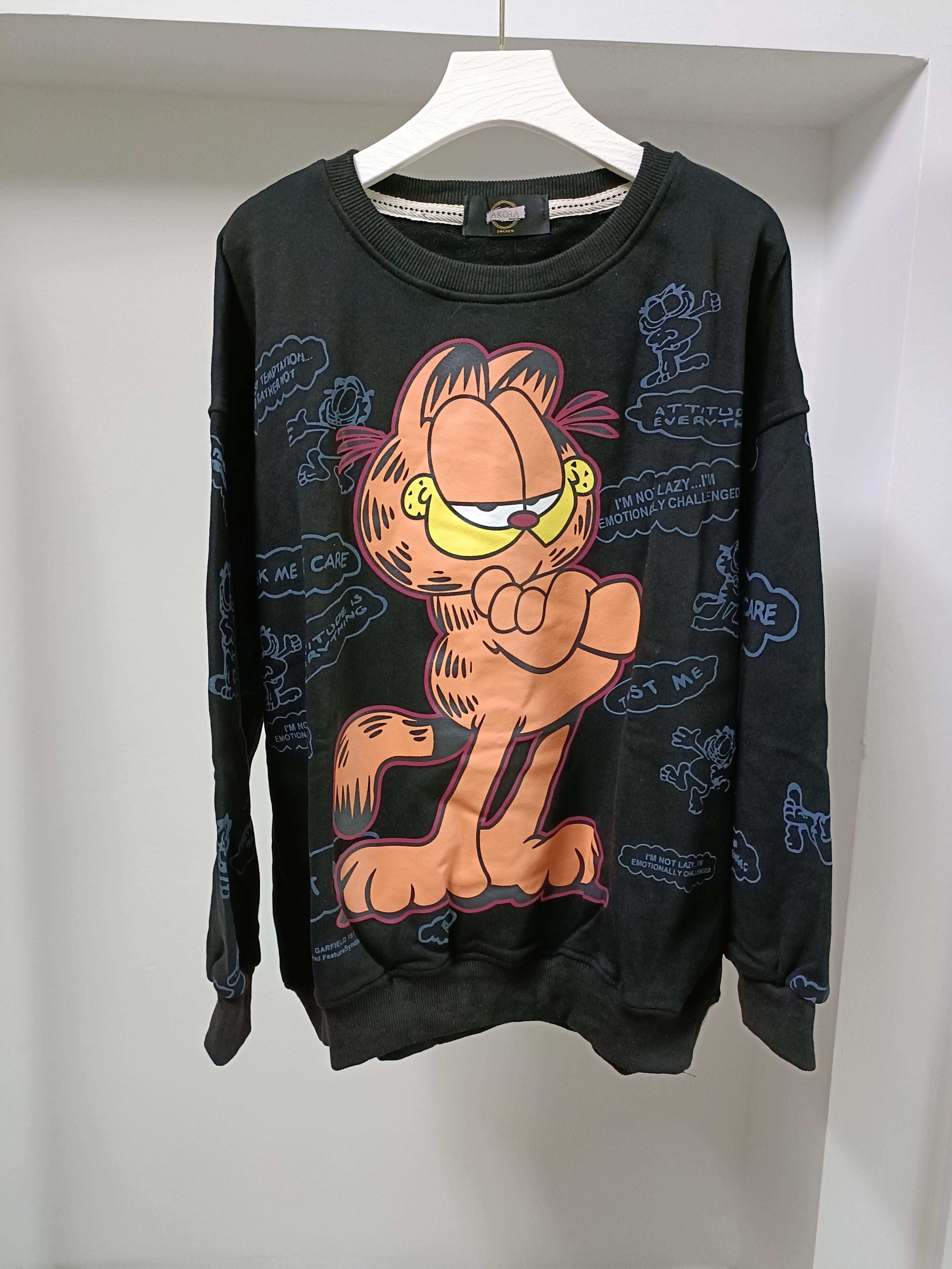 Women's oversized cartoon printed sweatshirts